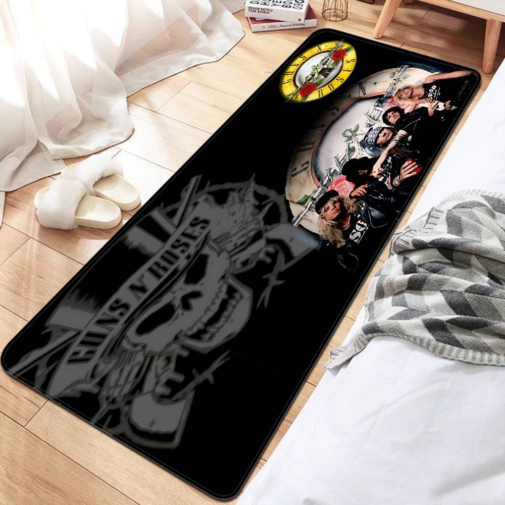 

G-Guns N R-Roses Rock Floor Mat Retro Multiple Choice Living Room Kitchen Rug Non-Slip Modern Home Decor 40x60cm