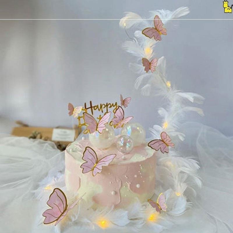 Simulation Fruit Cake 6/8 Inch Fake Cake Model Food Dessert Props Sweet Table Window Girl Boy Birthday Ornament Party Home Decor