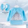 Waterproof Long-Sleeve Baby Bib: Stain-Resistant, Reversible Smock for Spring & Autumn
