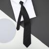 Wedding Groom Lazy Free Men And Women Red Zipper Tie Business Dress Korean Version Striped Tie