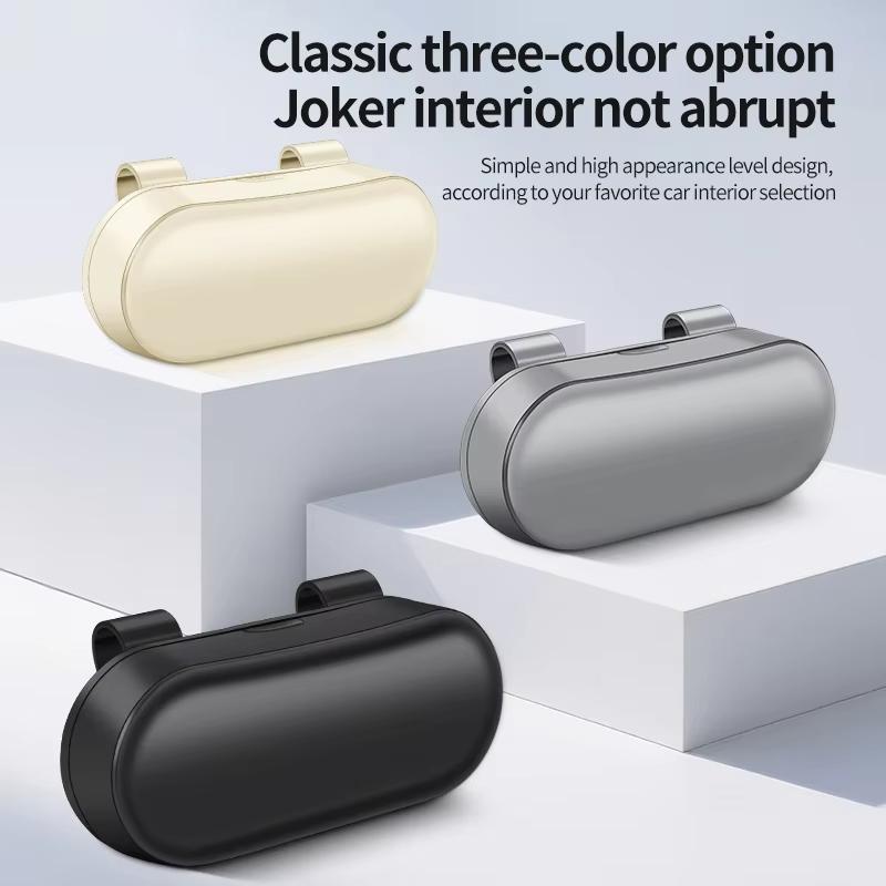 Car Sunglasses Holder Sun Visor Eyeglass Storage Box Portable Auto Glasses Case Organizer