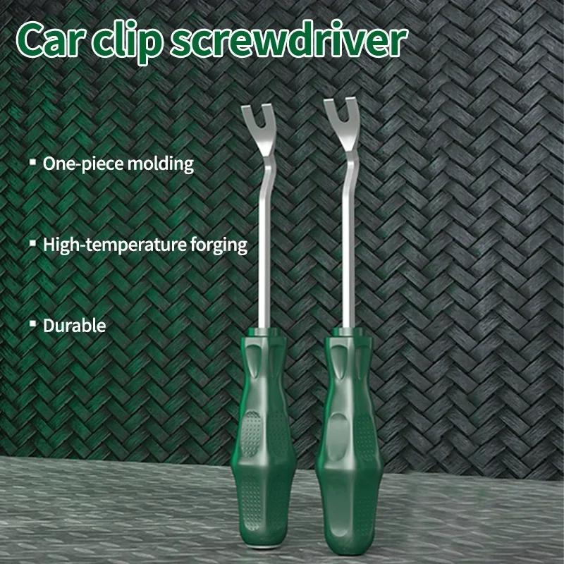 Car Door Clip Removal Tool Trim Panel Fastener Remover Pry Bar Interior Upholstery Disassembly Kit for Auto Repair and Maintenan