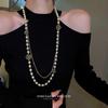 Women's Luxurious Layered Long Pearl Necklace - High-End Sweater Chain 2025 Design
