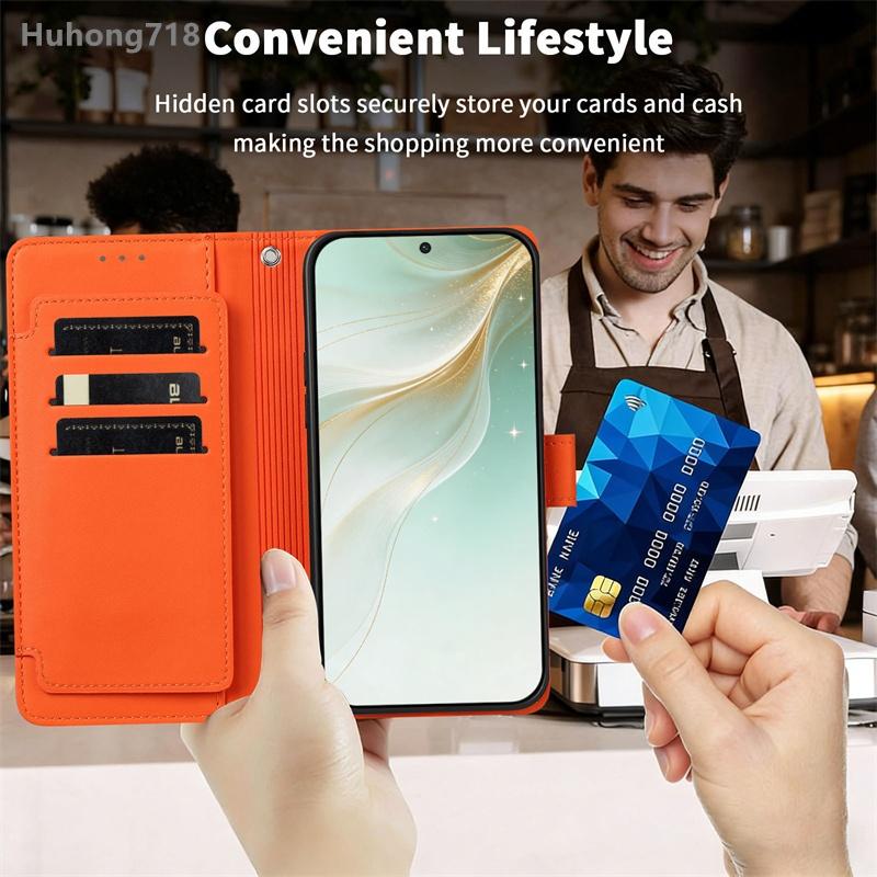 For Nothing CMF Phone 1 2A 2 3 3A 4A Pro Lite Flip Wallet Case Leather Cover With Card Slot Hand Strap Wireless Charging