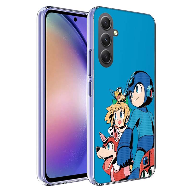 Game M-Megaman R-Rockman Phone Case for Samsung A17 A37 A57 A07 A16 A26 A36 A56 A06 A02S A12 A22 A32 A52S A04S A14 A24 A34 A54 A