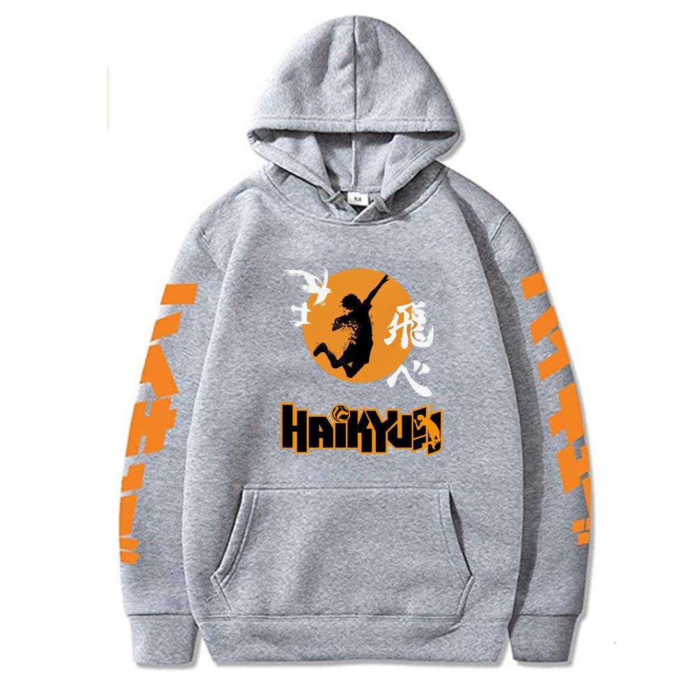 Shoyo Hinata Xudi Anime Grafikasi Harajuku Erkaklar Ayollar Moda Brend Dizayni Pullover Erkaklar Kuz Qish Xudilari