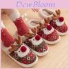 Cozy And Cute Christmas Reindeer Cotton Slippers For Couples Stylish Home Footwear