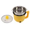 Electric Noodle Cooker Yellow 1.8L 2 Speed Adjustment 600W Automatic Power Off Anti Stick with