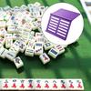 Mahjong Card Holder for Table 3D Printed Angled Viewing Display Rack Under-Mat Slide-in