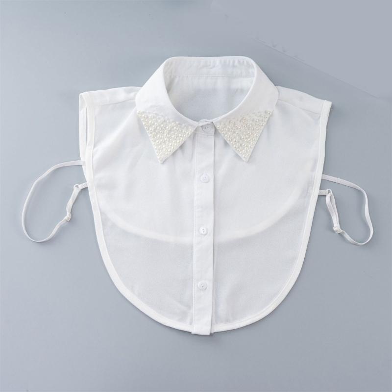 Detachable Lapel Collar False Elaborate Girls Collar Accessory Jeweled Collar Graceful Art Decorative False Shawl