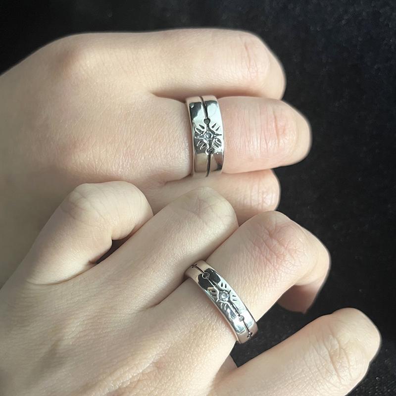 Juego Amor Y Espacio Profundo Rafayel Xavier Zayne Anillo de Cosplay Unisex Anillos de Boda Ajustables Joyería para Parejas Accesorios Regalos