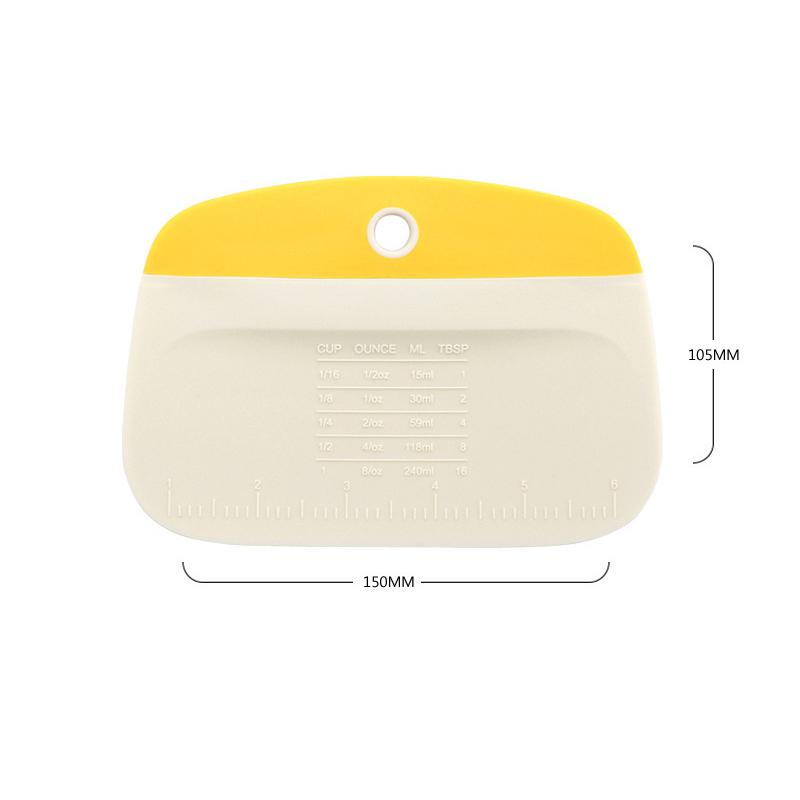 

Скребок для теста Скребок для миски Скребок для скамьи Нож для пиццы Нож для теста Инструменты для выпечки своими руками Кухонные инструменты для готовки Со шкалой