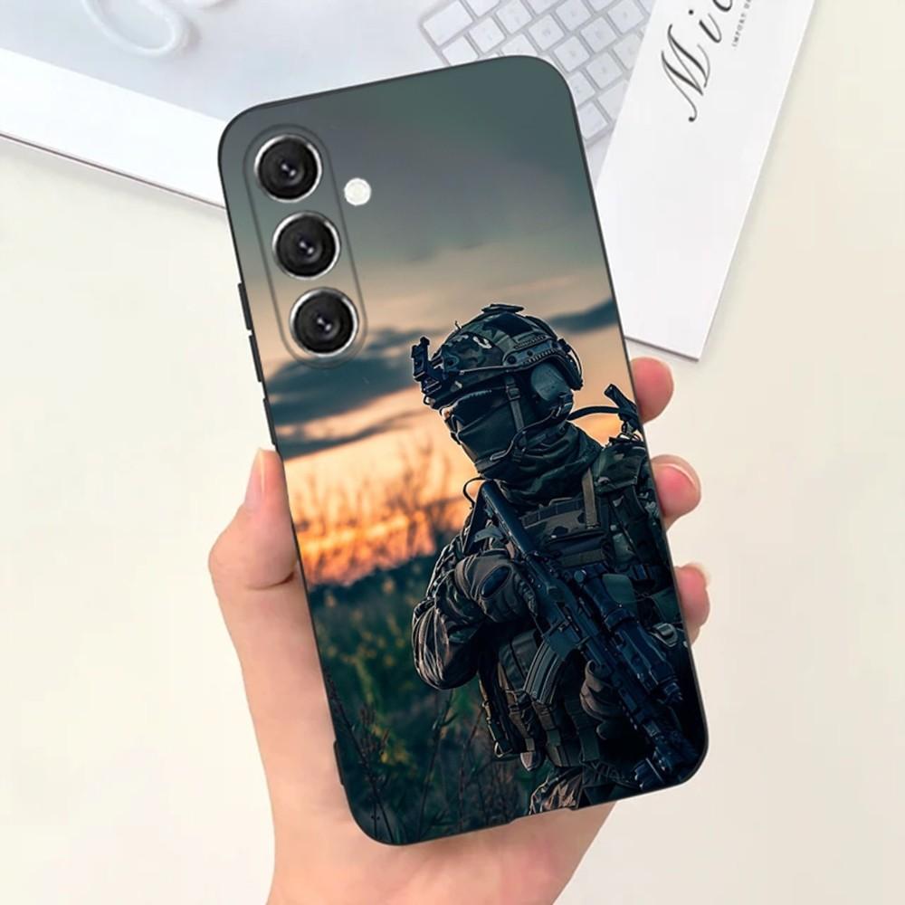Army special forces Phone Case For Samsung S25,S24,S21,S22,S23,S30,Ultra,S20,Plus,Fe,Lite,Note,10,9,5G Black Cover