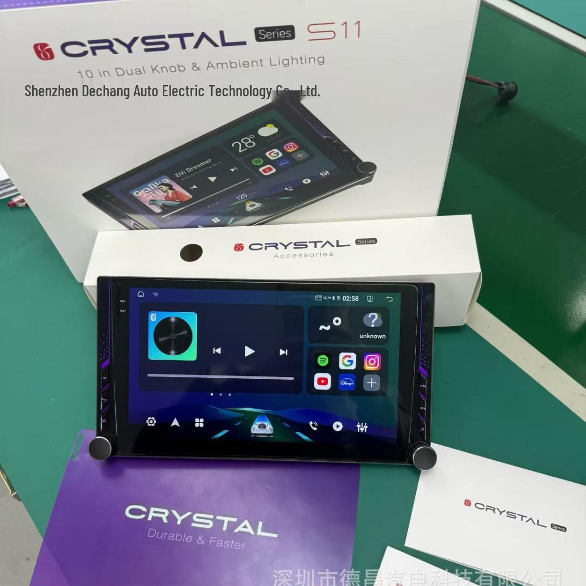 

CRYSTAL-S11 10.1 Android Car Navigation with Dual Knobs & Bluetooth TS7 1+64G