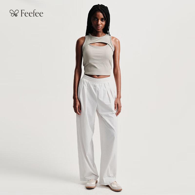 FEEFEE Women's ABF Pleated Loose Long Pants FF031