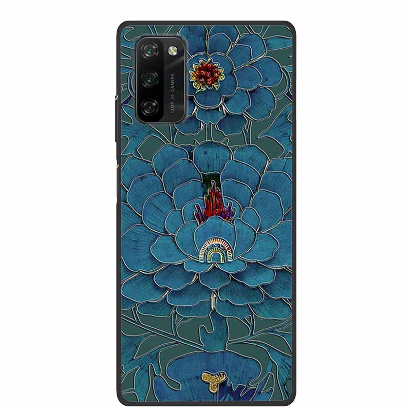 Para Capa Blackview A100 Luxuosa 3D Flor Relevo Silicone Capa de Telefone Para Blackview A100 À Prova de Choque Flor em Relevo Coque Funda