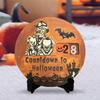 Halloween Ornament, Wooden Turntable, Party Gift, Round Decoration Pendants for Home Parties, Table