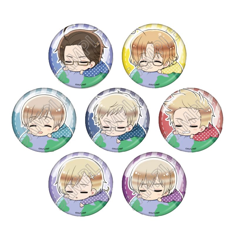 

Hetalia WorldStars Trading Fuwamin Can Badge C Box 7-piece ReBOX