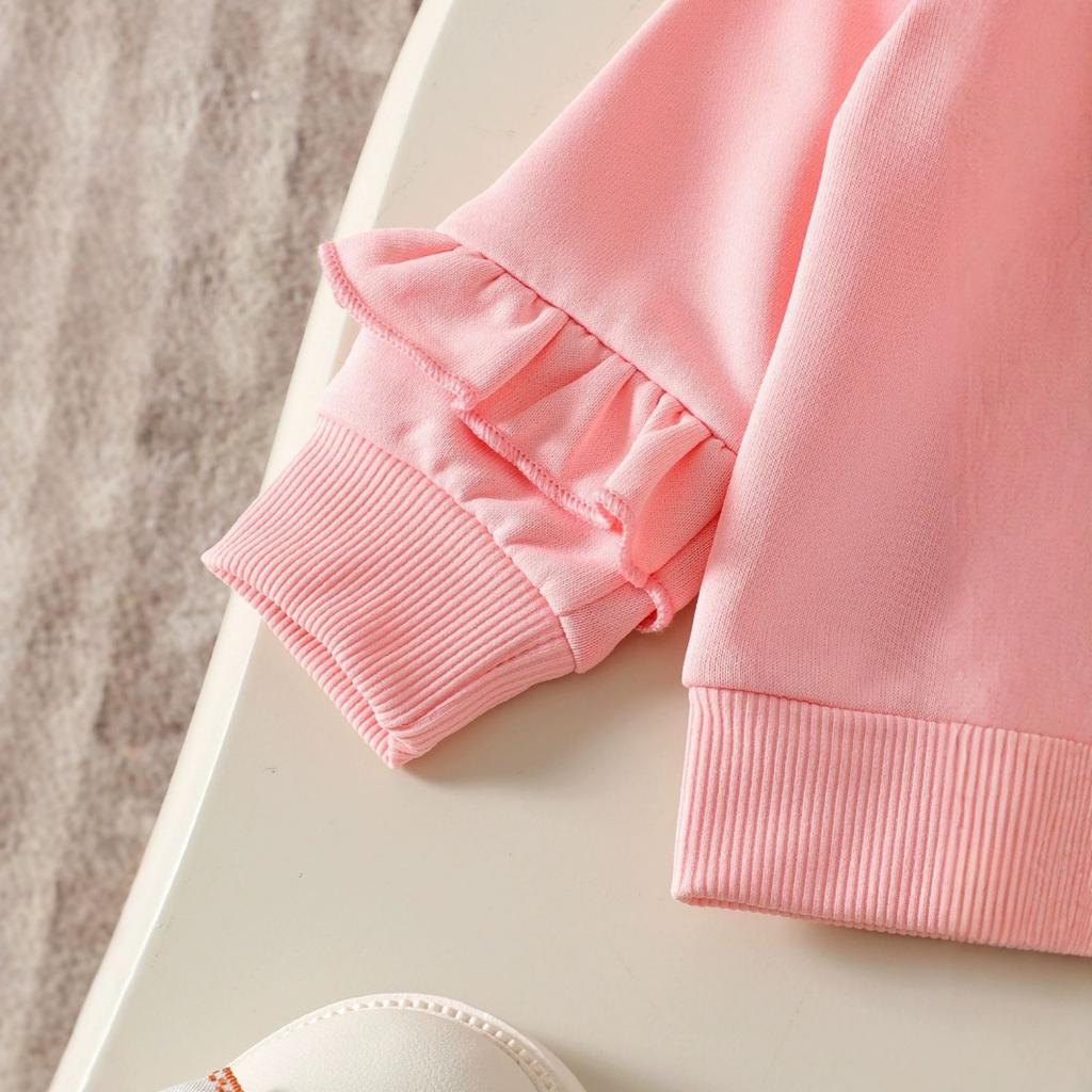 Kids Casual Long-Sleeve Set, Comfortable Daily Wear Outfits