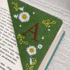 26 Letters Elegant Hand Embroidered Corner Bookmark Four Seasons Fun Bookmark Decoration Craft Storage Drawers Fast Shipping