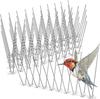 Stainless Steel Bird Repeller Pigeon Spikes Deterrent Wire Spikes Anti Bird Squirrel Cat Repellent for Balcony Roof Garden Fence