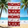 1Pc Christmas Deer Beach Towel Quick Dry Multiuse For Beach Pool Gym Yoga Home Travel Christmas Halloween Xmas Gift S134