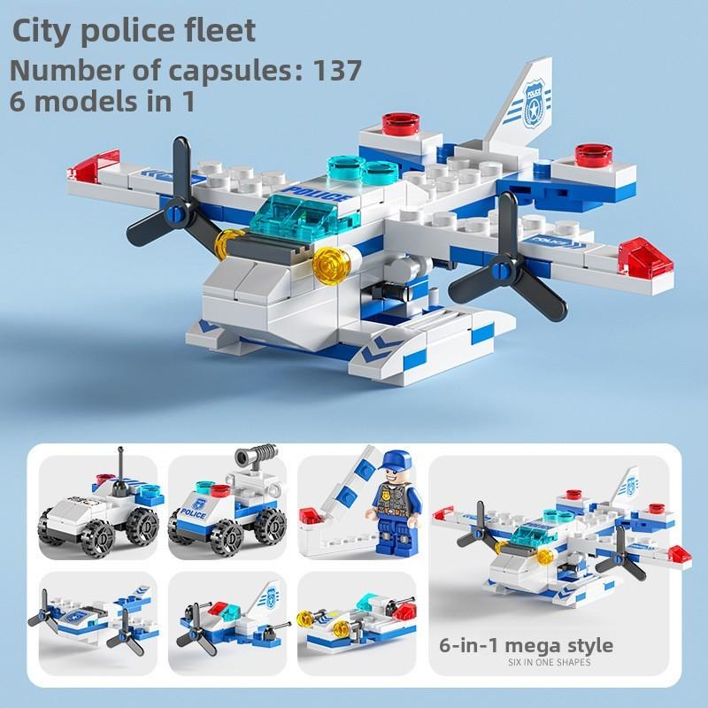 Military Transforming Fire Truck Building Block Set For Kids Educational Play