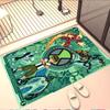 Ben 10 Cartoon Print Rug, Washable Floor Carpet, For Entryway Dorm Laundry Room Office Study, Home Decor Birthday Christmas Gift