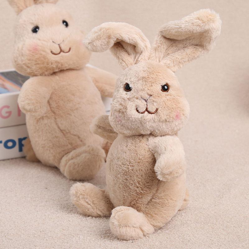 Cute Little Rabbit Plush Toy with Twistable Head Polyester 31cm-50cm Perfect for Claw Machine or Birthday Gift for Unisex