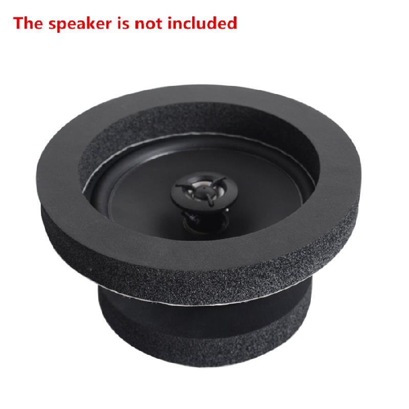 4pcs 6.5" Car Speaker Ring Bass Door Trim Sound Insulation Cotton Audio Speakers