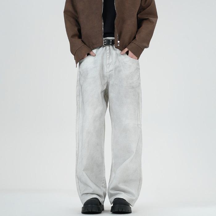 

Новые весенне-летние брюки-шаровары, грязные брюки, выгоревшие уличные джинсы, брюки 3XL белый