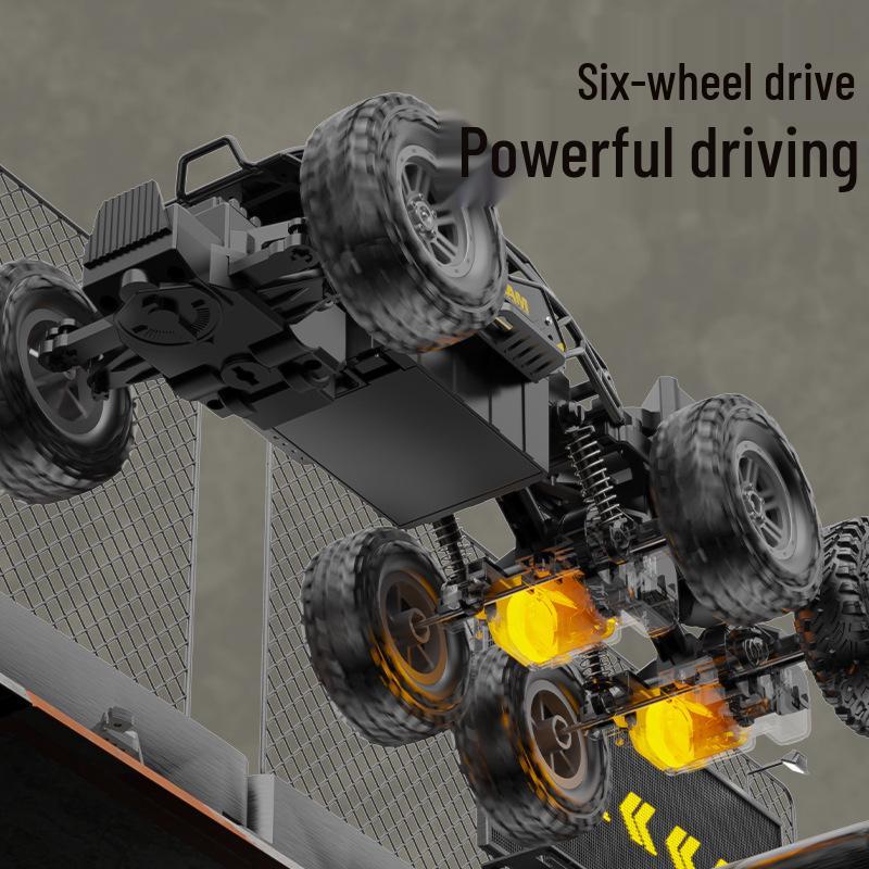Six-Wheel Drive Remote Control Off-Road Stunt Climbing Car Toy for Kids