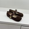 Hot Selling 2025 New Spring and Autumn Soft Sole Round Toe Retro Mary Jane Shoes Shallow Mouthed Flat Sole Single Shoe for Women