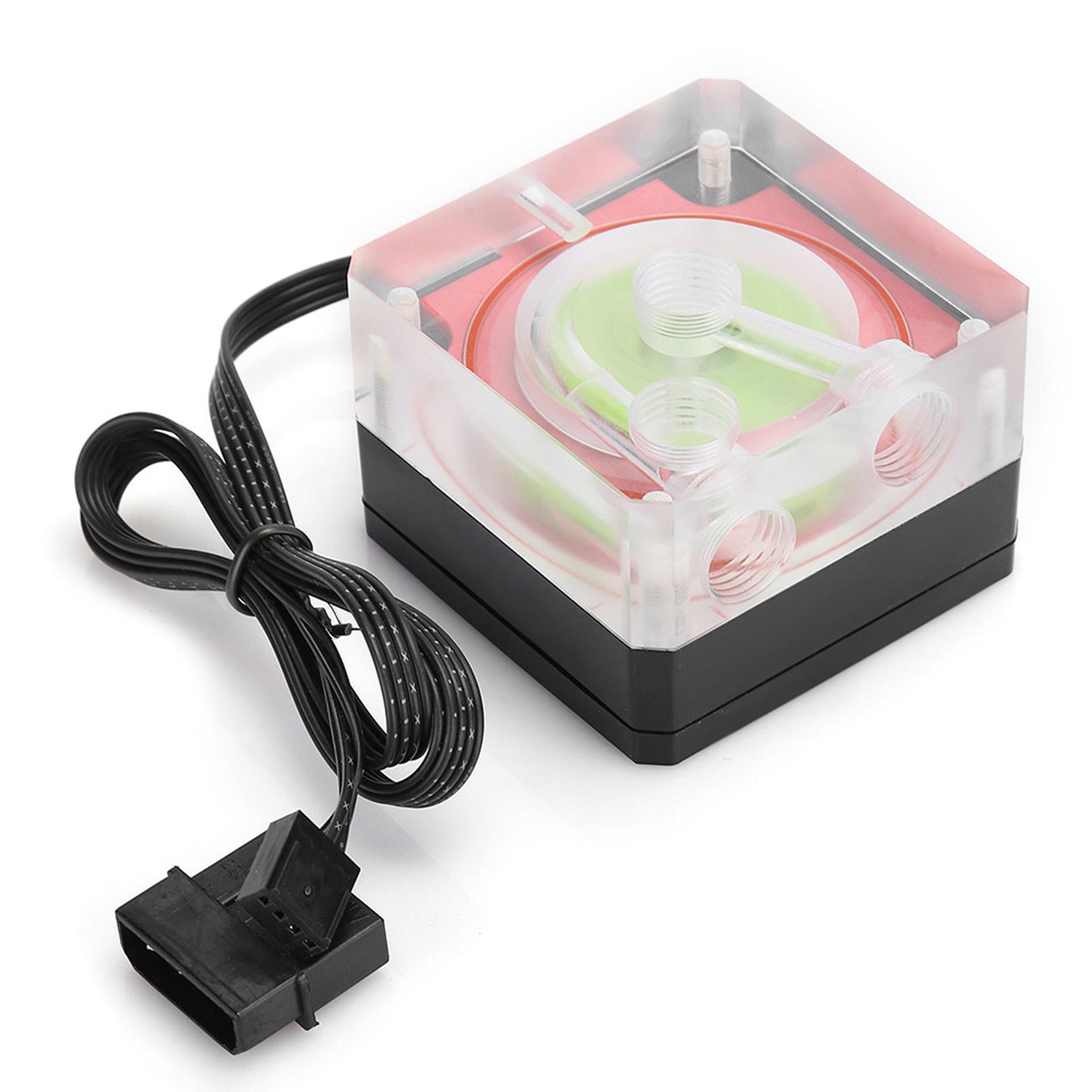 

PU‑SZM4 Тихий насос для водяного охлаждения Компьютер Ультратонкий ШИМ Регулировка скорости 3.5M 550LH Управление Насосом