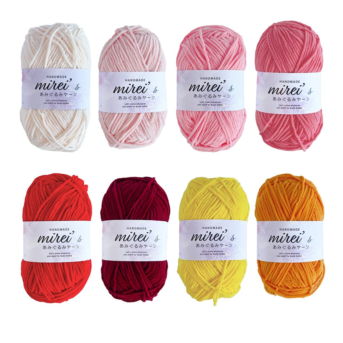 

Millais Amigurumi 50g per Crochet Yarn, 8-Ball Set, Approx. Ball, 135m, (Candy)
