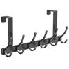 Suport cu cârlige peste ușă fără urme pentru depozitarea paltoanelor, pălăriilor și hainelor, organizator