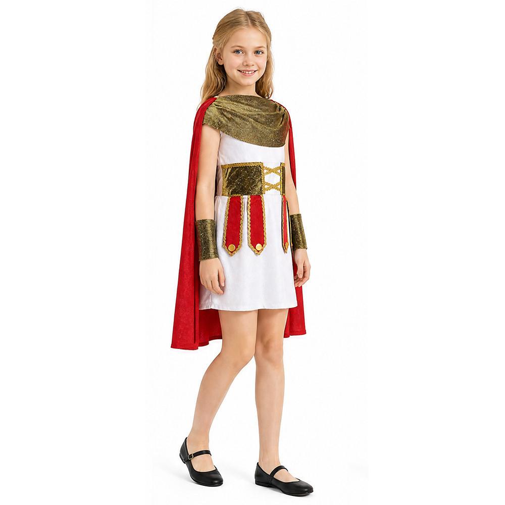 Tema Gioco Costume da Guerriero Romano Per Ragazze Festa Cosplay Performance