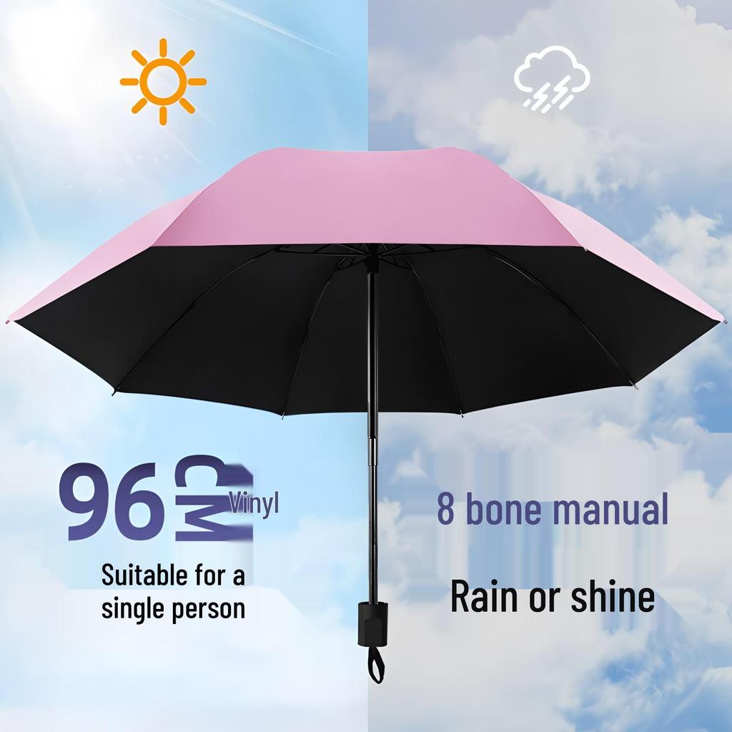 Dual-Use Anti-Storm UV-Proof Student Umbrella