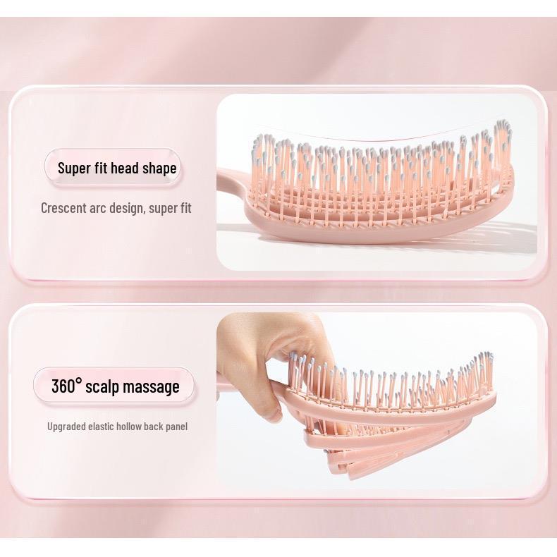 Shiboya Women's Cushion Hair Brush, High Volume Styling and Smoothing Comb
