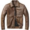 Giacca da uomo in vera pelle di mucca vintage cinese di taglia grande, giacche da volo, cappotto da bomber da uomo, abbigliamento maschile autunnale