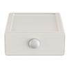 Conception empilable Boîte de rangement à tiroirs pour bureau Matériau PP Compact Multifonctionnel Organisateur Blanc Jaune Organisateur de fournitures de bureau