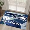 Seattle Seahawks Design Crystal Velvet Carpet Cozy Non?Slip Printed Rug For Bedroom Living Room Entrance