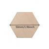 10-120mm Wooden Hexagon Blank Slices Unfinished Wood Discs Hanging Embellishments Art Crafts for DIY Crafting Wedding Christmas