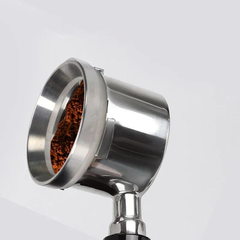 6 Magnetic Espresso Coffee Dosing Ring Dosing Funnel Stainlness Steel with 6 Magnets Fits 51/54/58/mm Portafilter Barista Tools