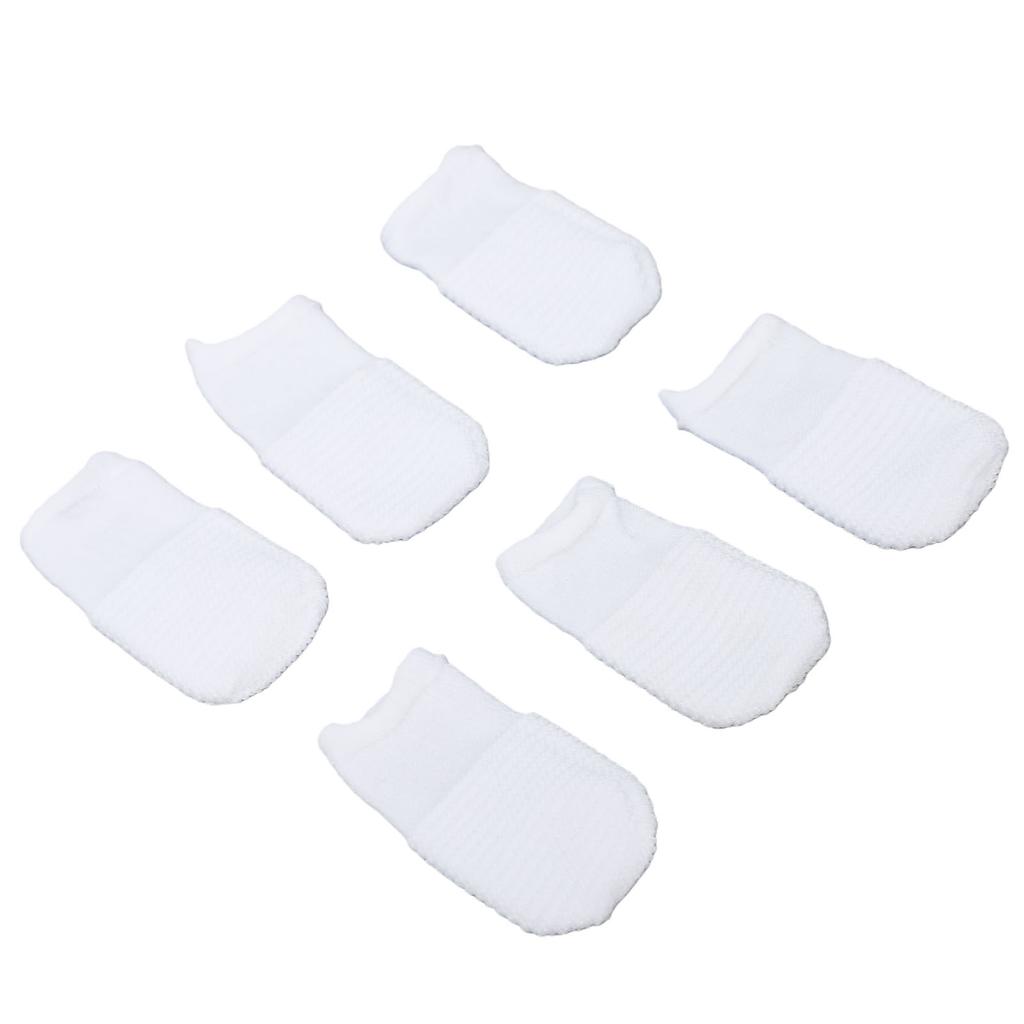 6PCS Soft Fabric Pet Finger Toothbrush Washable Comfortable Cat Pet Tooth Brushing Kit for Dogs Teeth Cleaning and Care