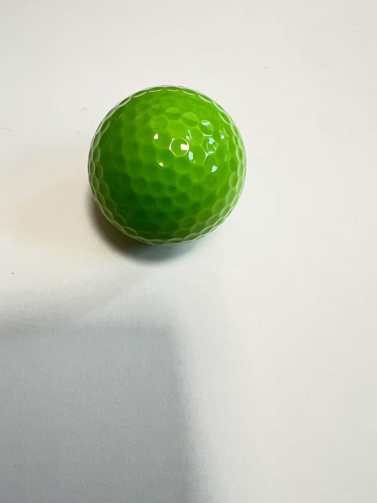 Two-Layer Colored Golf Practice Ball for Putting Green Training