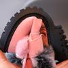 Winter Girls Boots Princess Snow Boot Sport Shoes Girl Children Warm Boots Fashion Soft Kids Sneakers