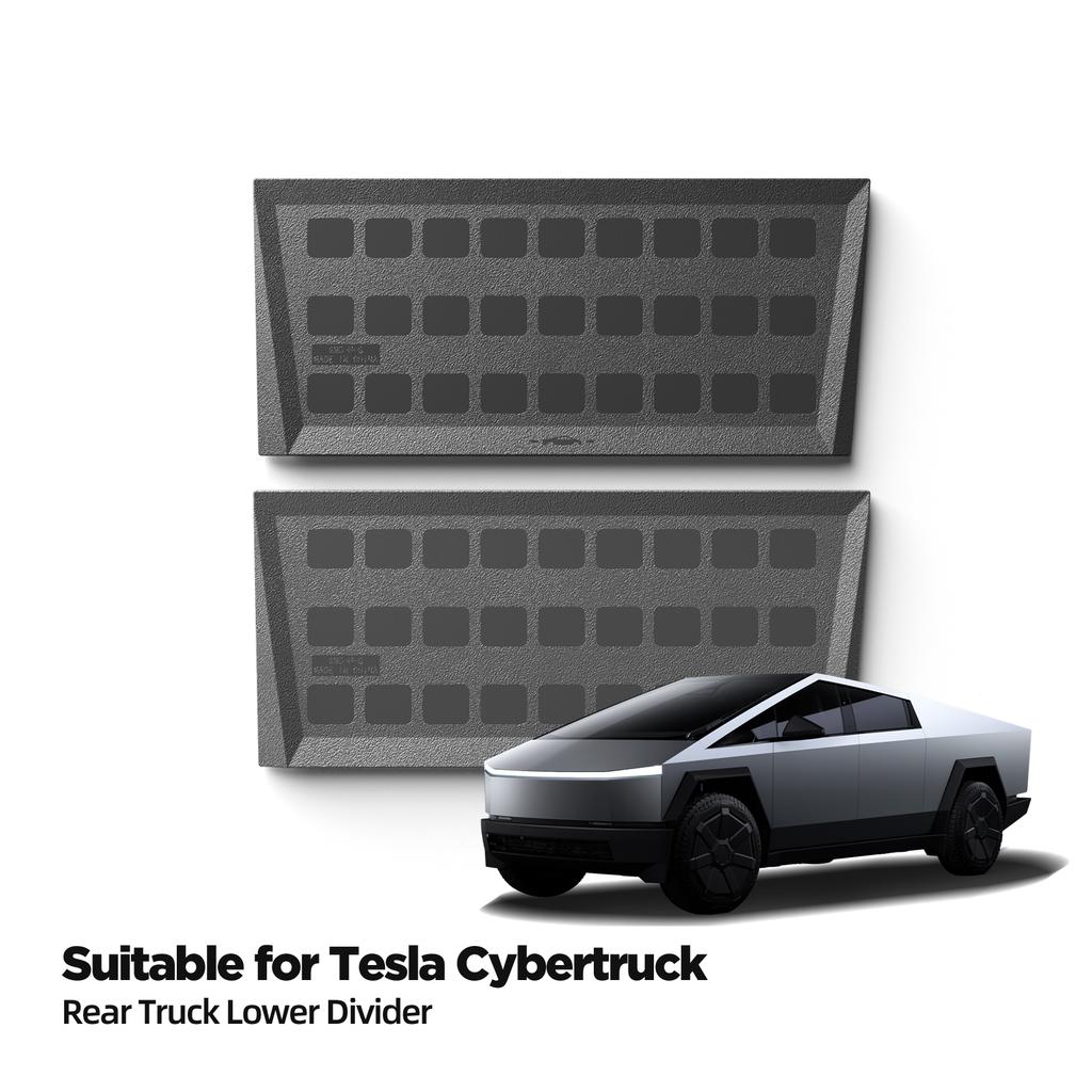 2Pcs for Tesla Cybertruck 2024-2026 Rear Truck Bed Lower Layer Combination Partition Container Organizer Board Accessories