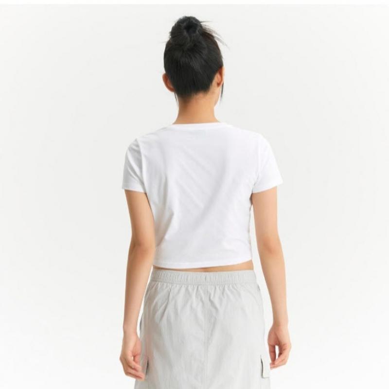 New Balance Tee Rqk Nbnee2w442 10 Women S Frozen Shirring Short Sleeve Tee  Slim Fi