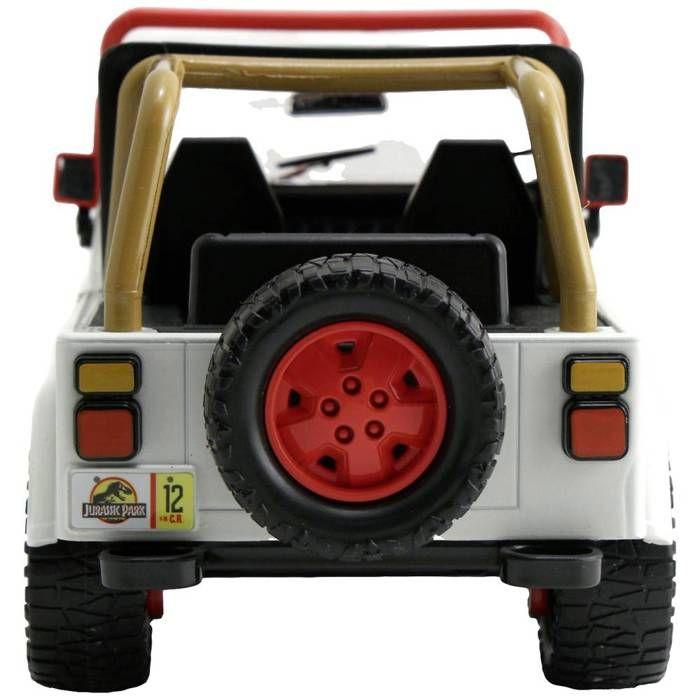 JADA TOYS Jurassic Park 1992 Jeep Wrangler 1:24 Modèle réduit de voiture